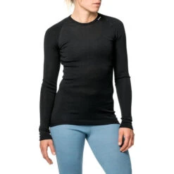 Woolpower Merino Base Layer Crewneck LITE - Noir 9 Woolpower Merino Base Layer Crewneck LITE - Noir -Regatta Promos Boutique woolpower merino base layer crewneck lite noir 2