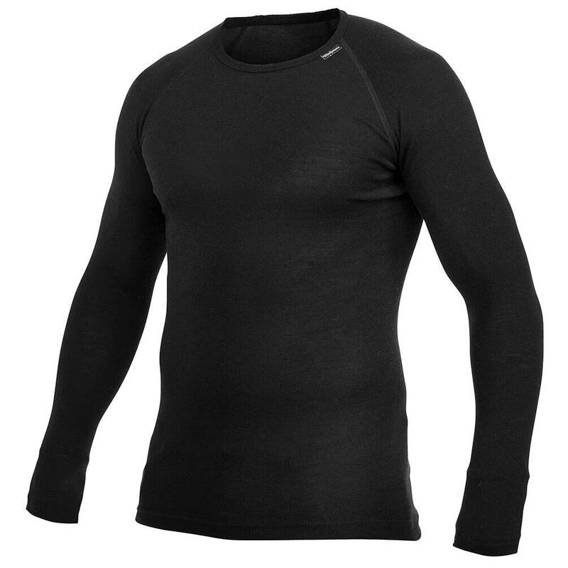 Woolpower Merino Base Layer Crewneck LITE - Noir 6 Woolpower Merino Base Layer Crewneck LITE - Noir – Image 6